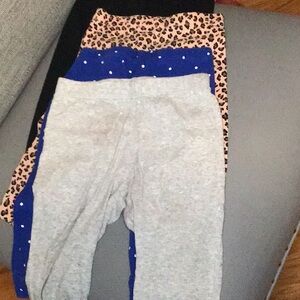 Carter's Black and Blue Leggings Comfortable Stretchy Bottoms